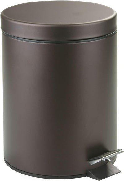 mDesign Tretmülleimer 5L - Mülleimer mit Fusspedal aus Metall - Mülleimer mit Deckel und herausnehmb
