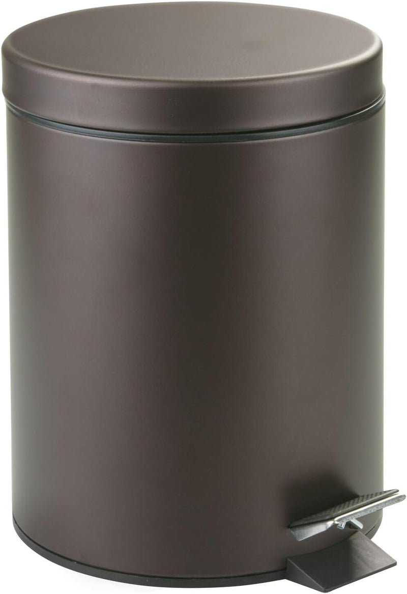 mDesign Tretmülleimer 5L - Mülleimer mit Fusspedal aus Metall - Mülleimer mit Deckel und herausnehmb