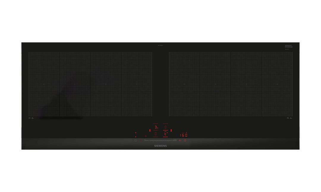 Siemens EX275HXC1E iQ700, Smartes Induktionskochfeld, 90 cm, Schwarz, Mit Rahmen aufliegend, varioIn