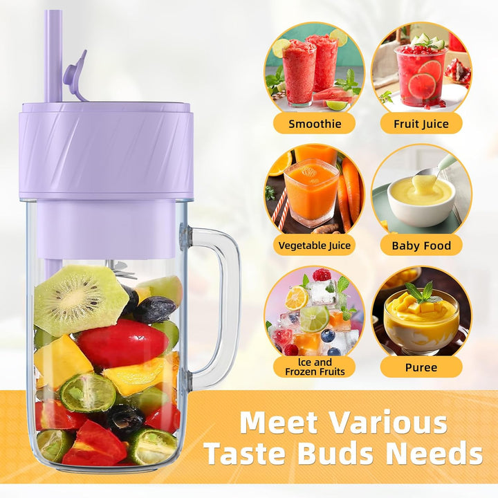Mixer Smoothie Maker, Smoothie Mixer Klein, Mini Tragbarer Blender, Tragbarer Mixers USB, Smoothie-M
