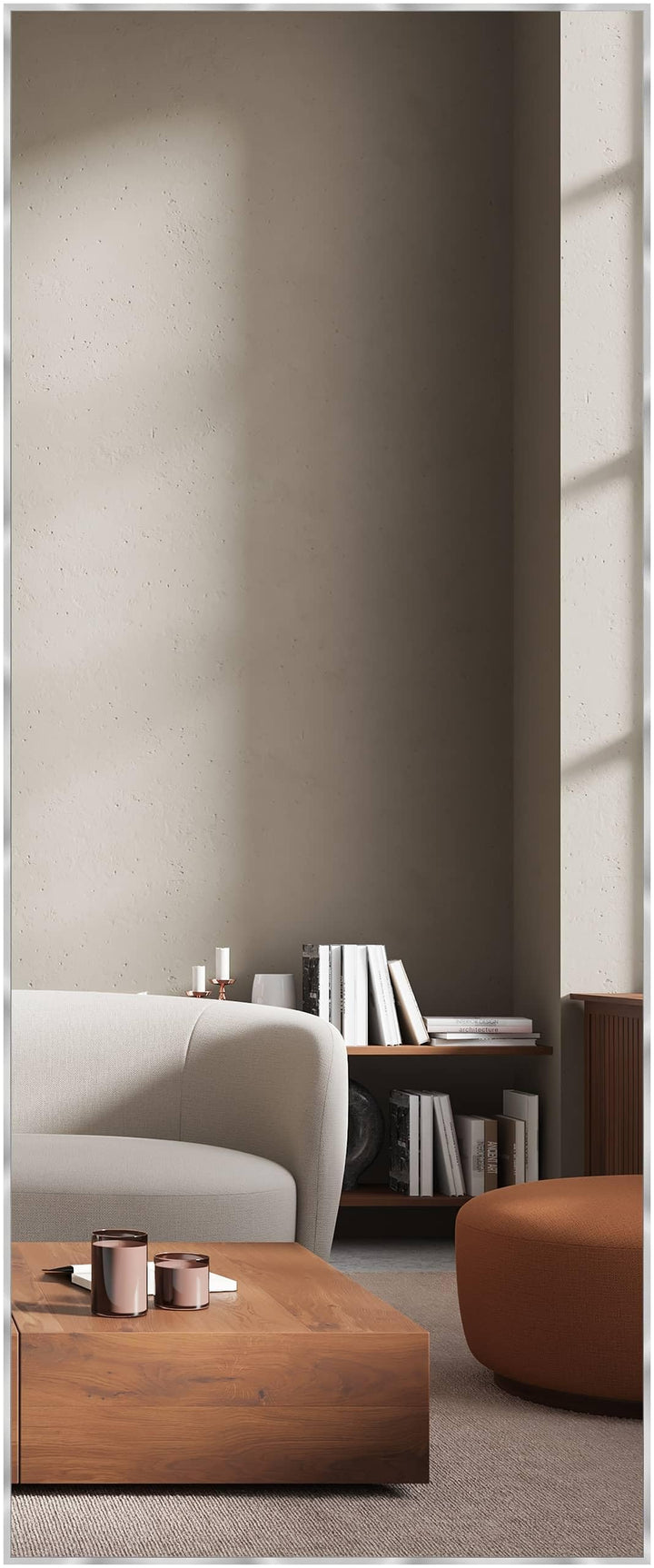 nielsen HOME Wandspiegel Alpha, Silber, Aluminium, ca. 70x170 cm Silber 70 x 170 cm, Silber 70 x 170