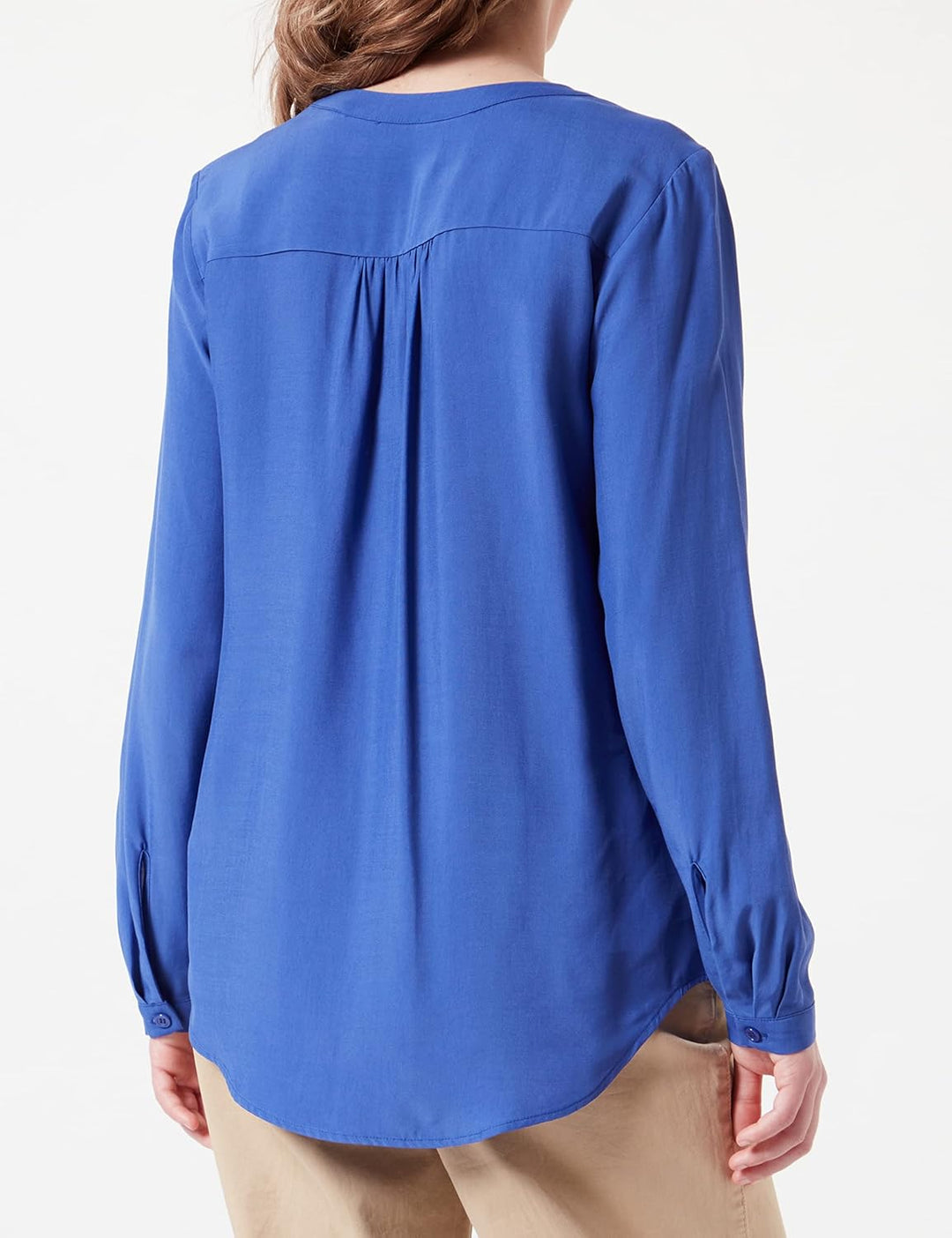 Seidensticker Damen Regular Fit Langarm Bluse 38 Hellblau, 38 Hellblau