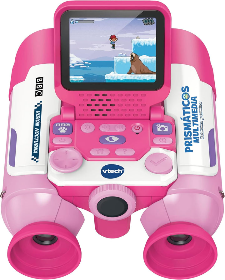 VTech - Multimedia-Fernglas Natur und Abenteuer, Fernglas für Kinder mit Kamera, Fotos und Videos, N
