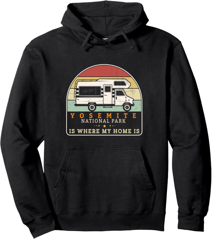 Yosemite National Park Camping Pullover Hoodie