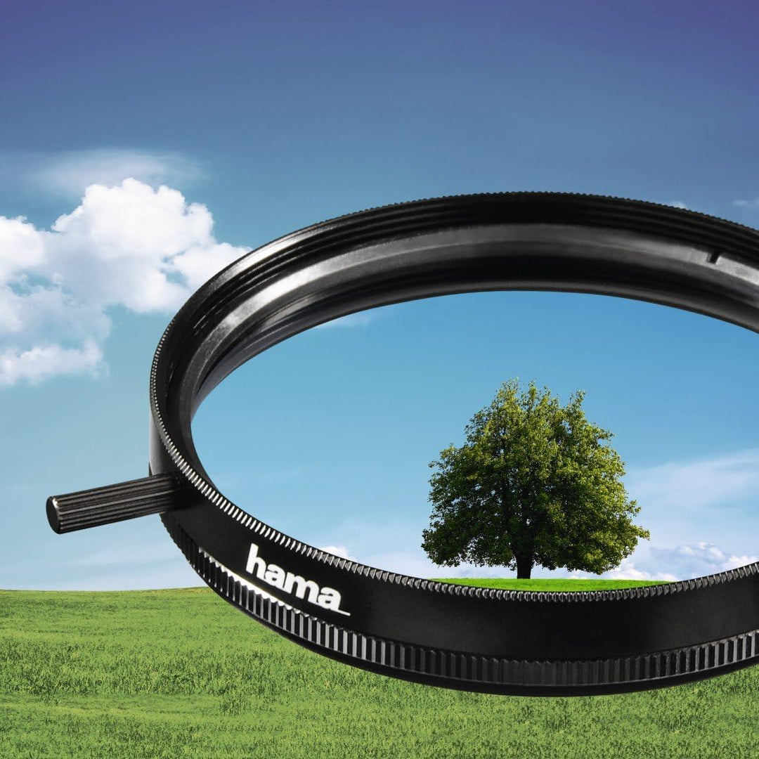 Hama Polarisationsfilter 58mm (Zirkularer Polfilter mit 4-fach Vergütung, Filter inkl. Filterbox) 58