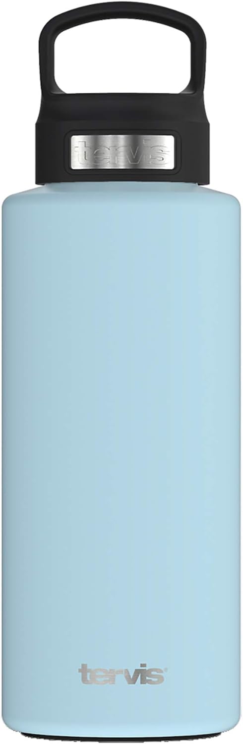 Tervis Pulverbeschichteter Edelstahl-Reisebecher, dreiwandig, isoliert, hält Getränke kalt, 1,2 l, m