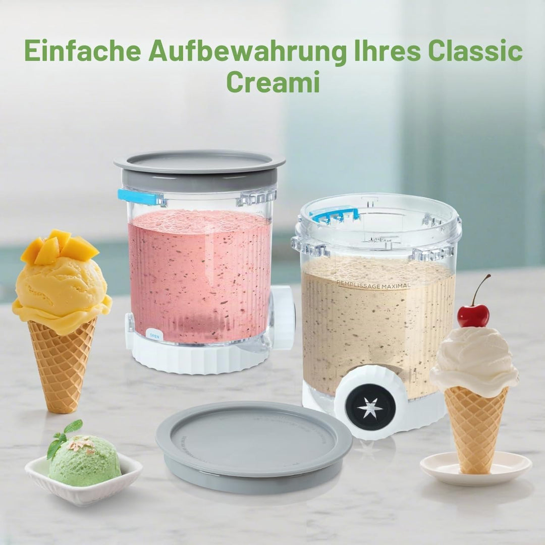 2 Stück Pint-Behälter für Ninja Swirl CREAMi, Swirl Pints und Deckel kompatibel mit NC700 NC701EU Se