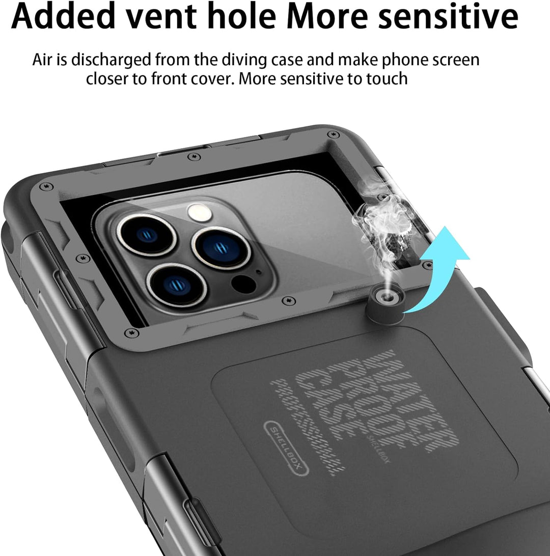 ShellBox wasserdichte Handyhülle 7.0 Zoll Unterwasser Wasserfeste Handy Wasserschutzhülle Handytasch