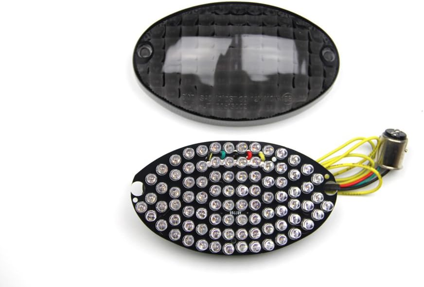 avdb-moto LED-Bremslicht mit integrierten Blinker kompatibel mit Buell XB9, XB12 (Getönt), Getönt