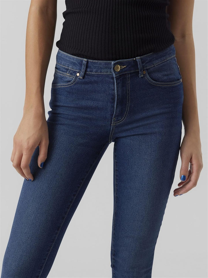 VERO MODA Damen Jeans XS / 32L Medium Blue Denim, XS / 32L Medium Blue Denim