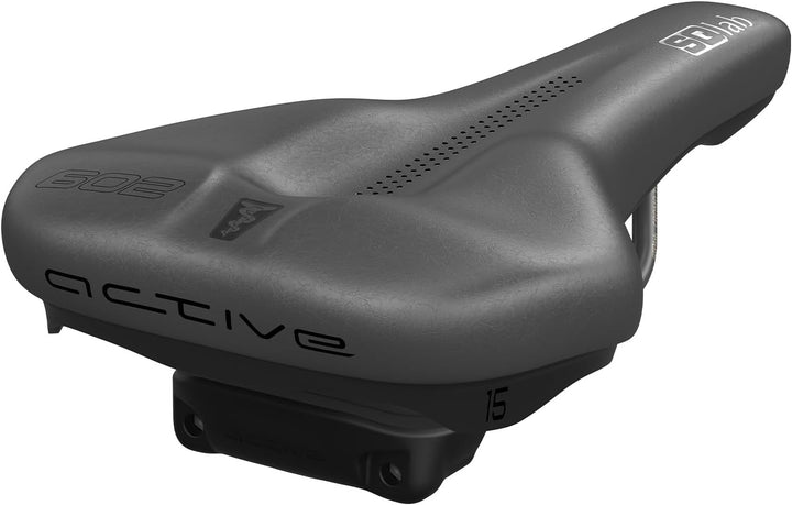 SQlab Unisex – Erwachsene 602 M-d Active 2.1 Fahrradsattel Schwarz 14 cm Bundle mit Fahrradsattel, S