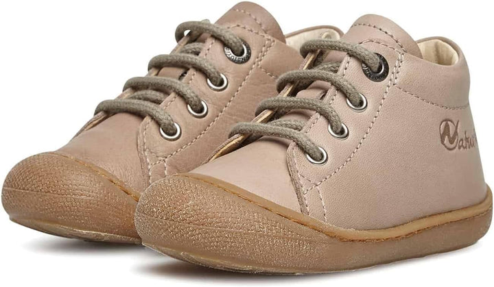 Naturino Cocoon-Lauflernschuh aus Nappaleder-Blau 19 EU Taubengrau Beige, 19 EU Taubengrau Beige