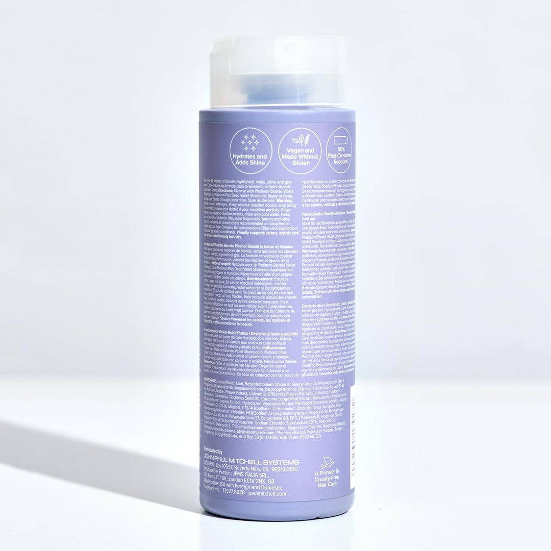 Paul Mitchell 110134 Platinum Blonde Conditioner - Violett Pflege-Spülung für blondes, graues oder w