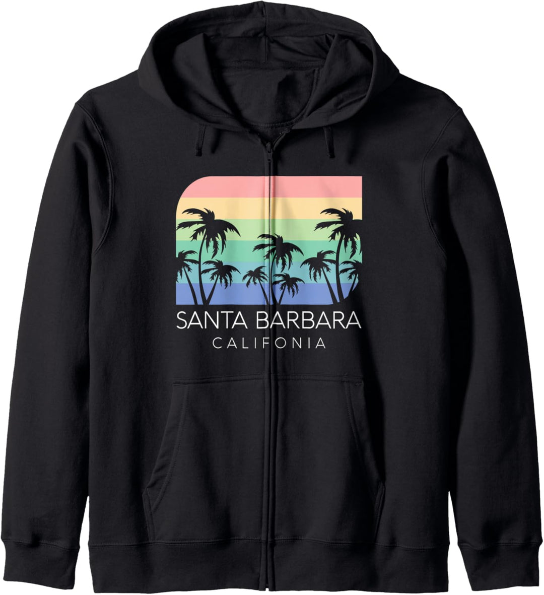 Santa Barbara Beach Kalifornien Surfen Weinlese Cali Isla Vista Kapuzenjacke