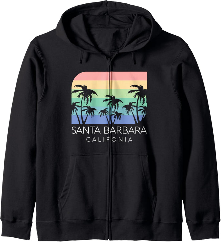 Santa Barbara Beach Kalifornien Surfen Weinlese Cali Isla Vista Kapuzenjacke