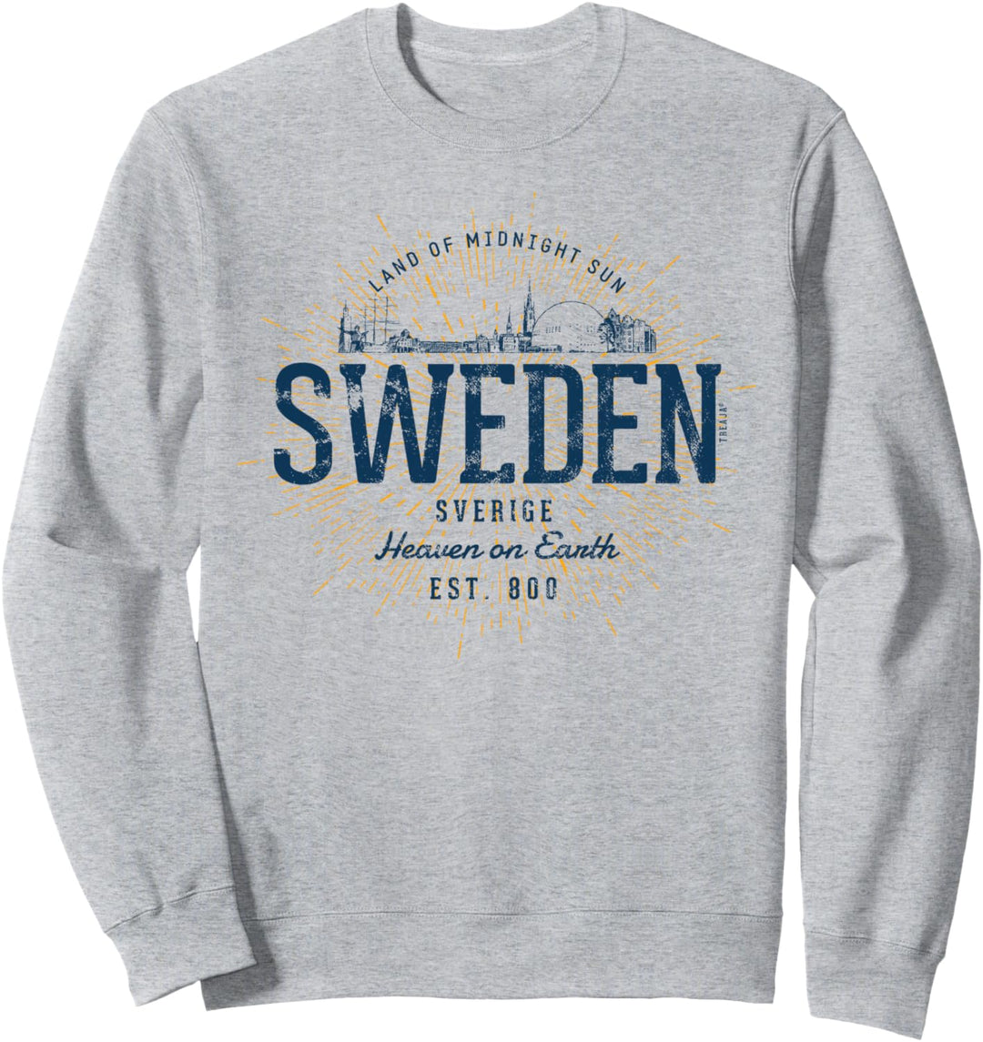 Sweden Retro Stil Vintage Schweden Sweatshirt