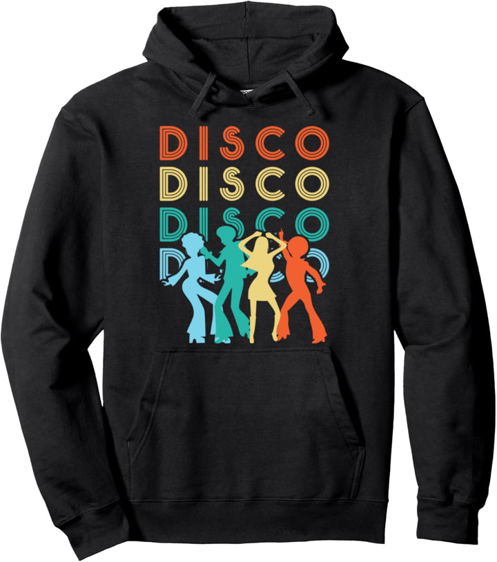 1970er 70er Retro Disco Dancers Pullover Hoodie