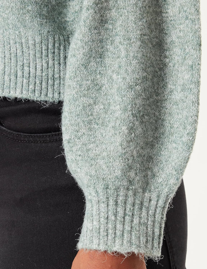 VERO MODA Damen Vmdofwool Ls V-nk Button Cardi Ga Noos Strickjacke XL Dark Forest/Detail:melange, XL