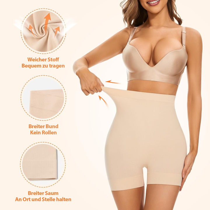 SIMIYA Bauchweg Unterhose Damen Hohe Taille Shapewear Figurformende Nahtlose Miederhose Leggings Kur