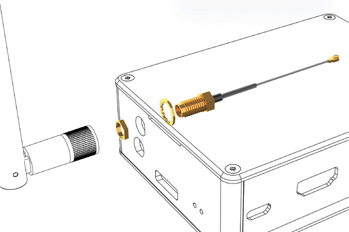 Akasa I-PEX MHF4L zu RP-SMA Female Pigtail Kabel, 150mm, 2 Stück, Kompatibel mit Intel NUC, Asus PN5