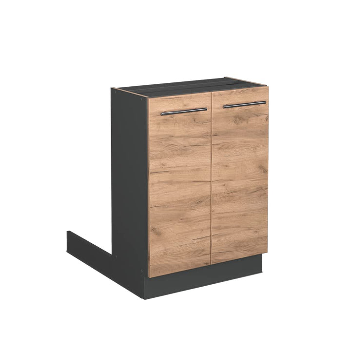 Vicco Kücheninsel Fame-Line, Goldkraft Eiche/Anthrazit, 60 cm ohne Arbeitsplatte Goldkraft Eiche Reg