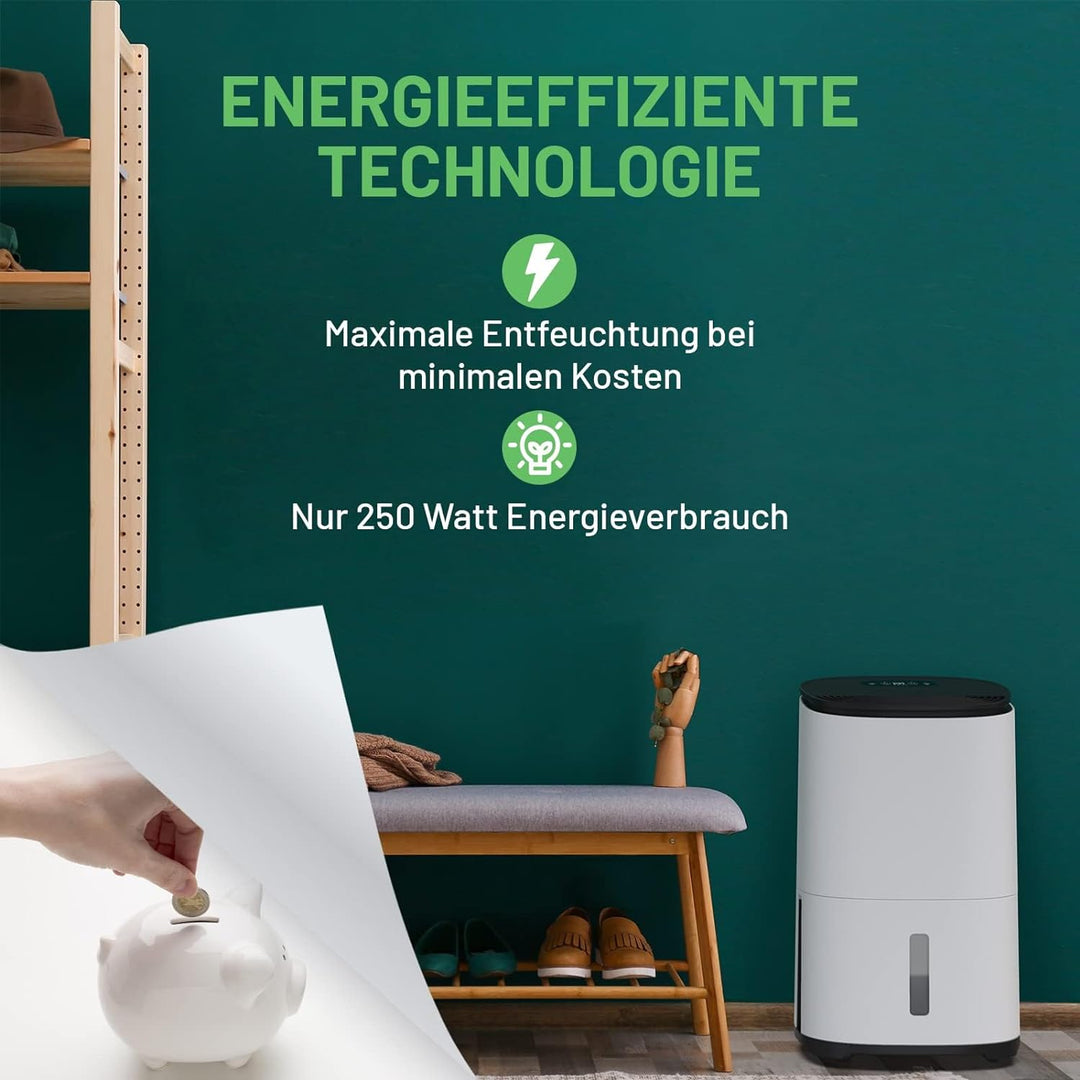 Meaco AreteOne® 10L Luftentfeuchter &amp; HEPA-Luftreiniger für ein 42m² grosses Zuhause. Entfernt Konde