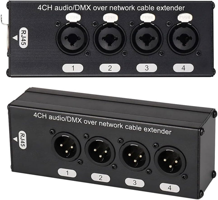 1 Paar XLR/Audio RJ45 Cat5/Cat6 Ethernet 4-K XLR-Extender, Sender/Empfänger für Bühnen ab