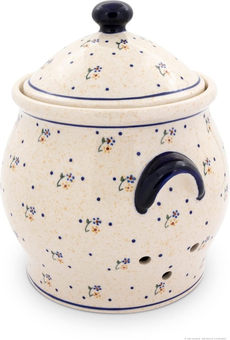 Bunzlauer Keramik Kartoffeltopf/Mehrzwecktopf/Keramiktopf 5 Liter Dekor 111