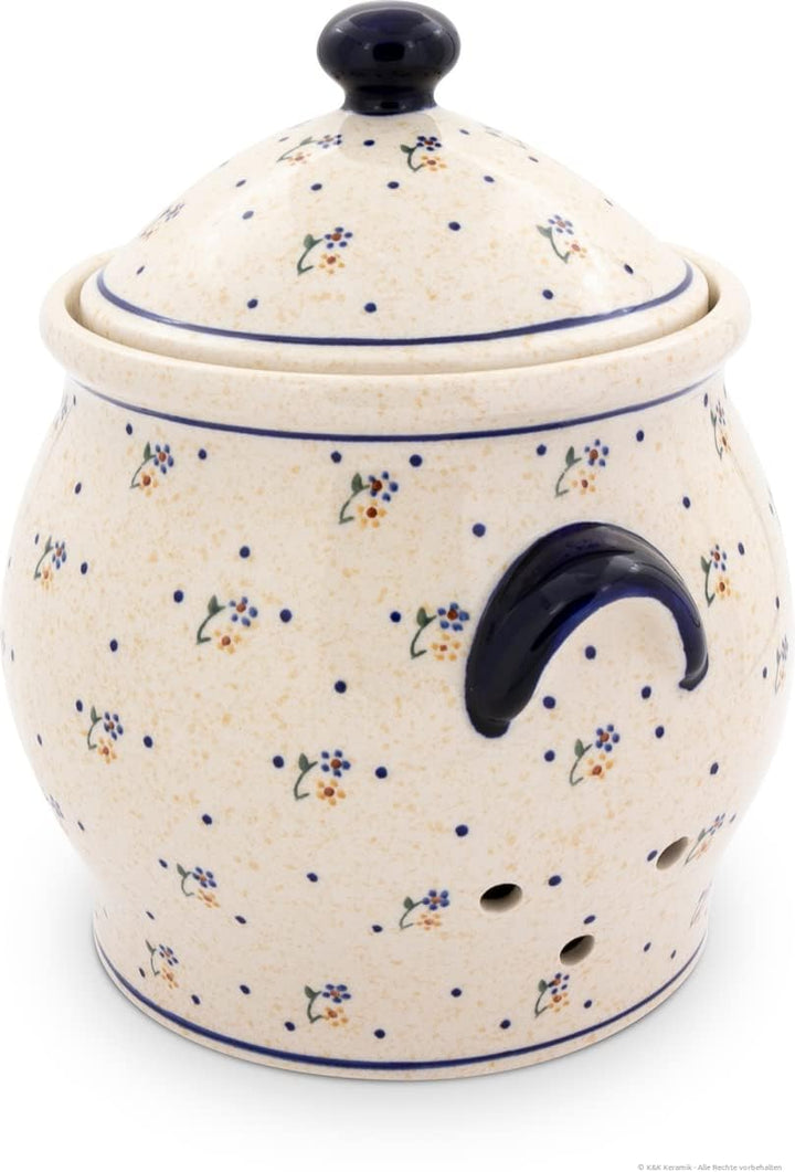 Bunzlauer Keramik Kartoffeltopf/Mehrzwecktopf/Keramiktopf 5 Liter Dekor 111