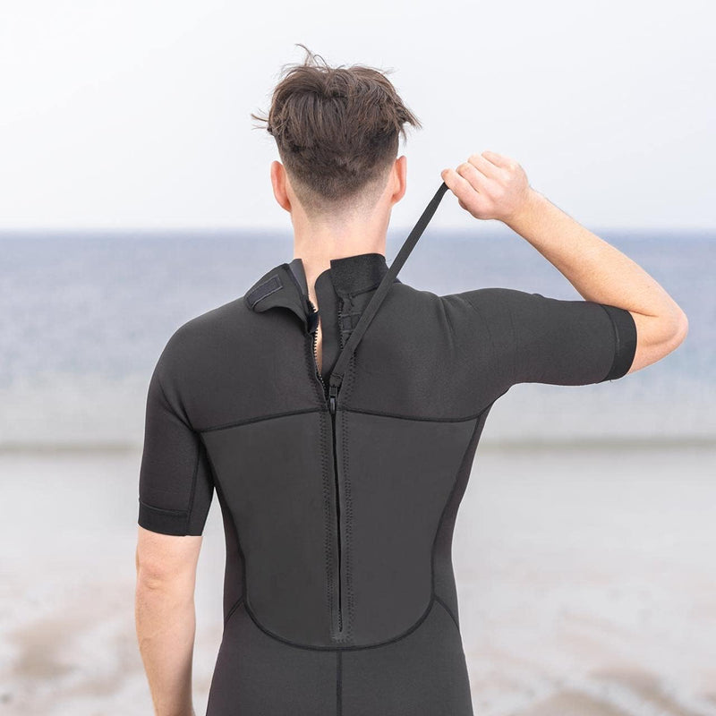 AQUATEC Shorty Neoprenanzug für Herren - 2X Dicke: 2mm & 3/2mm | Hochwertige Neoprenanzug für Herren