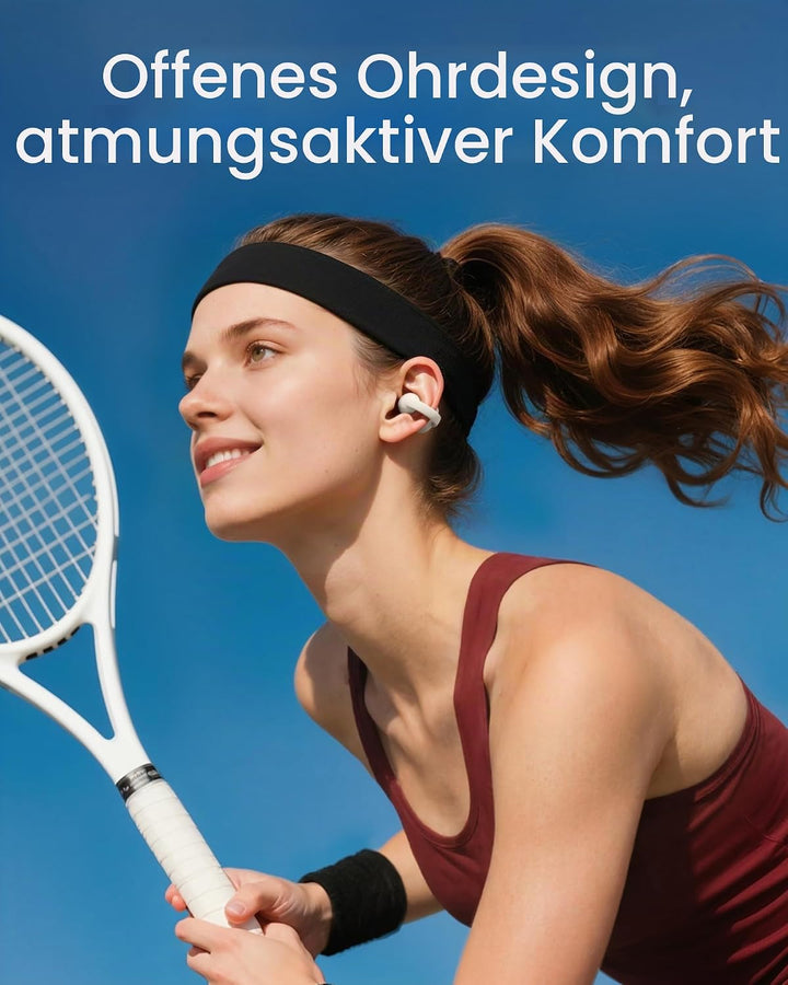 soundcore C50i by Anker, Open-Ear Kopfhörer, Clip-On Earbuds, Ultra-bequem, Open-Ring Design, 12mm T