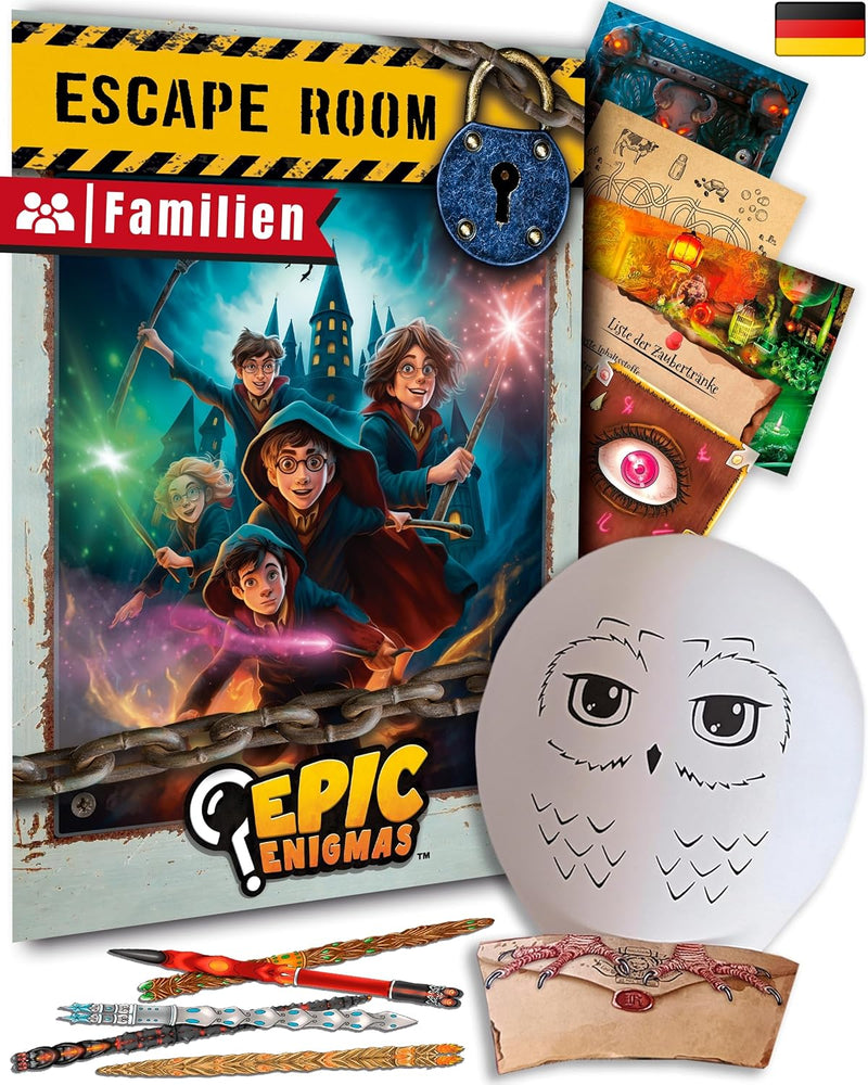 EPIC ENIGMAS | Escape Room Kinderspiel | Familien und Gesellschaftsspiel Rätselspiel | Harry Schnitz