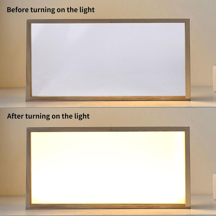 3D Bilderrahmen zum Befüllen,Objektrahmen Holz,leuchtender Fotorahmen, LED-Display-Artikelrahmen, DI