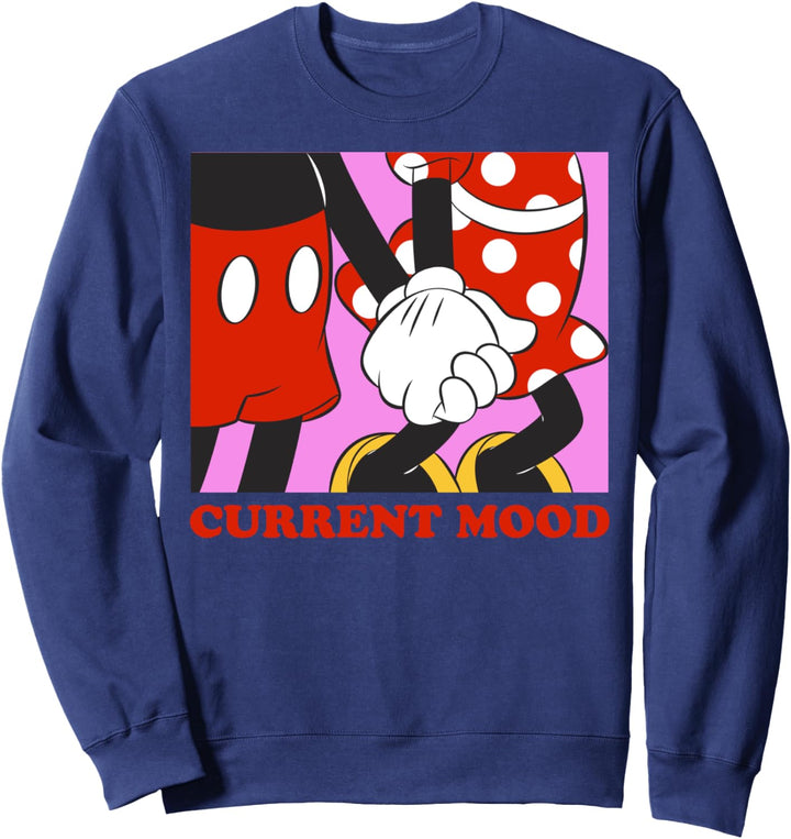 Disney Mickey & Minnie Valentinstag Current Mood Retro Sweatshirt
