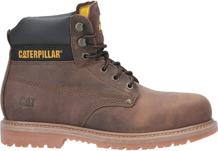 Caterpillar CAT Workwear Herren Powerplant S3 GYW Sicherheits-Arbeitsstiefel 40 EU Braun, 40 EU Brau