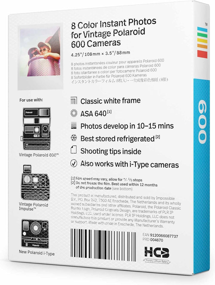 Polaroid Originals - 4670 - Sofortbildfilm Fabre fûr 600 und i-Type Kamera - White Frame Farbfilm fü