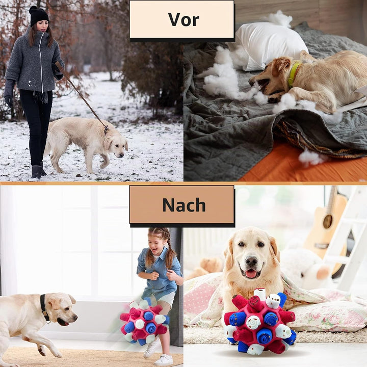 Schnüffelball für Hunde, Schnüffelteppich Schnüffelspielzeug Interaktive Hundespielzeug tragbarer Ha