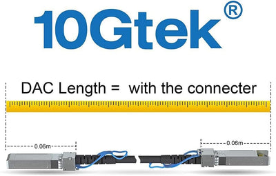 10Gtek für Ubiquiti UniFi SFP+ to SFP+ Kabel 5-Meter(16.5ft), 10GBASE-CU SFP+ Direct Attach Copper(D