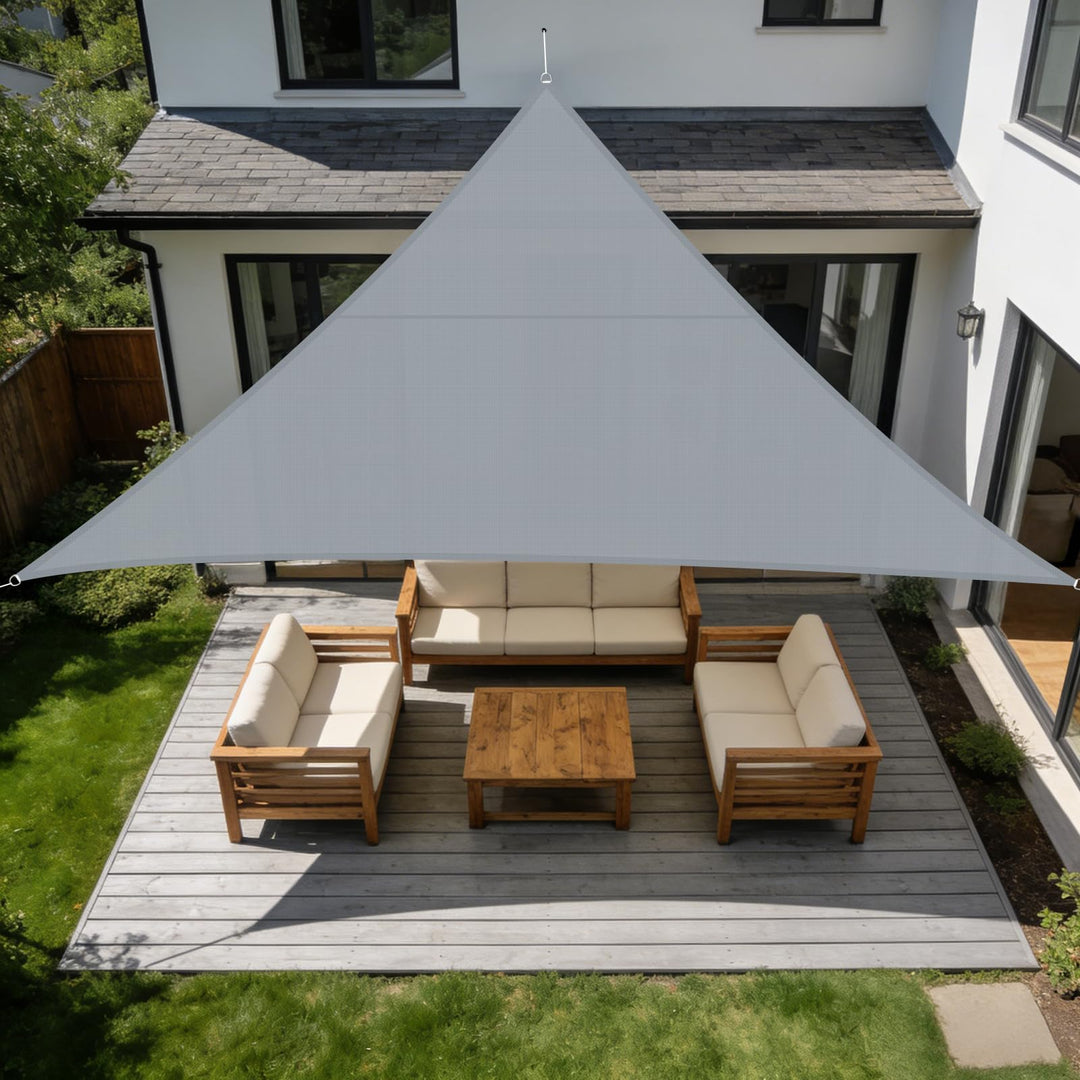 SUNNY GUARD Sonnensegel Wasserdicht 4x4x4m Dreieckig Sonnenschutz Wetterschutz Segel Baldachin UV Sc