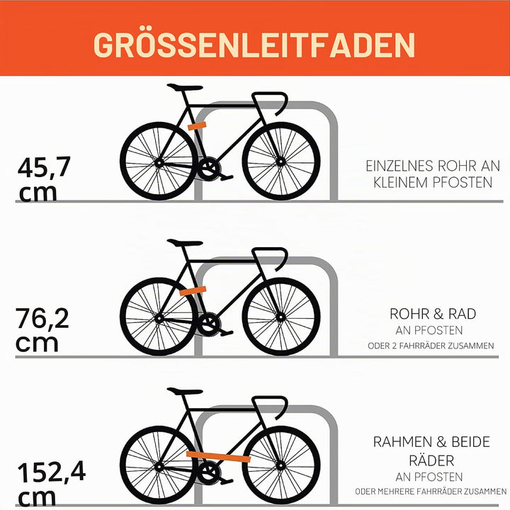 OTTOLOCK HEXBAND Fahrradschloss HEXBAND 76cm Cinch Lock Grey 76cm 30\" Hexband (Gray), 30\" Hexband
