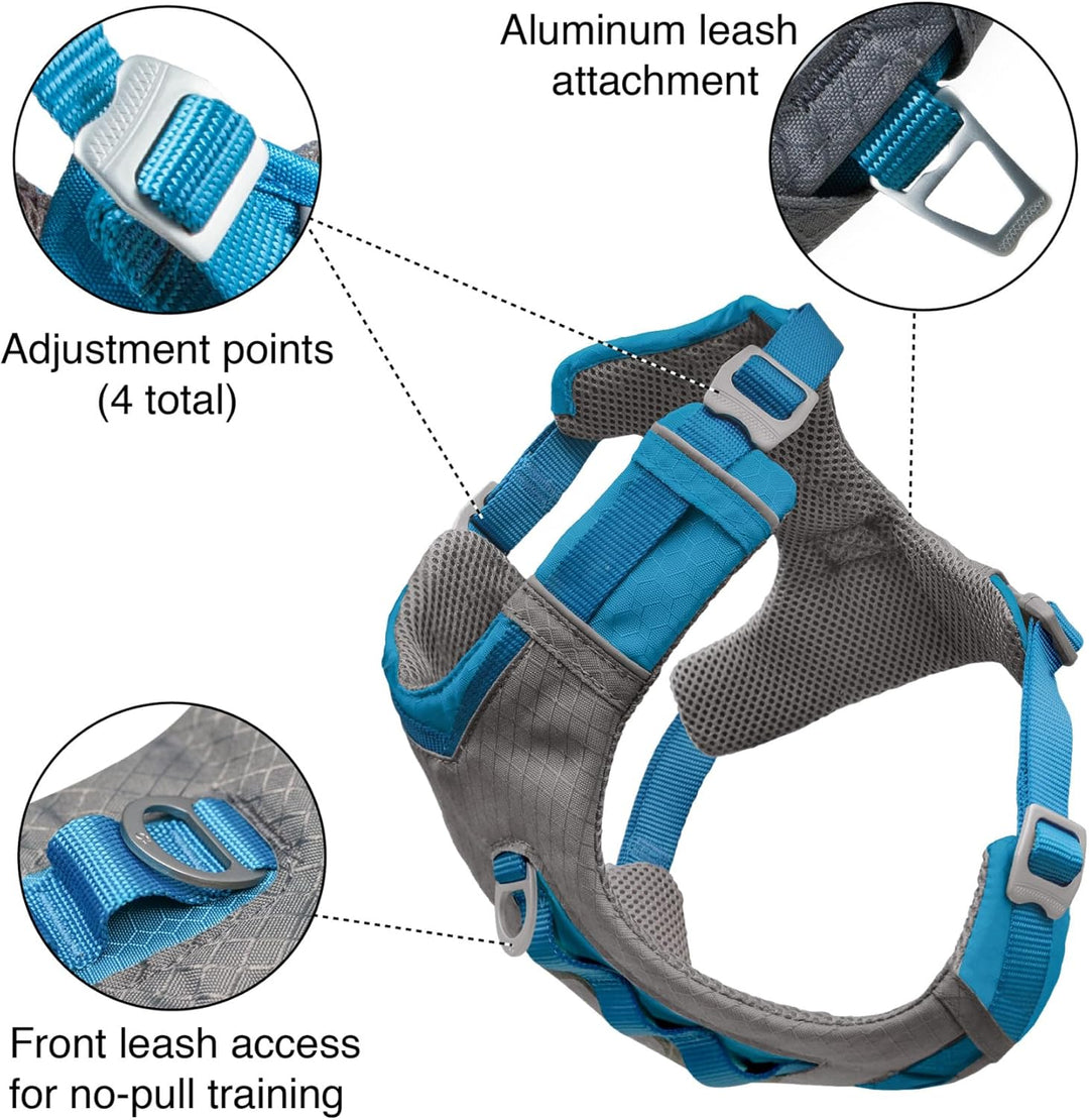 Kurgo Journey Air Hundegeschirr, Mit gepolstertem Brustteil und Rückgriff, Für Hunde von 11-23 kg, G