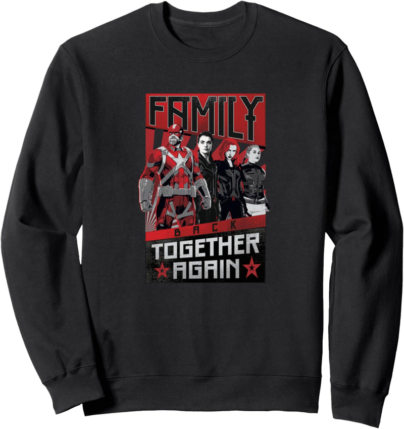 Marvel Black Widow Family Back Together Again Poster Sweatshirt