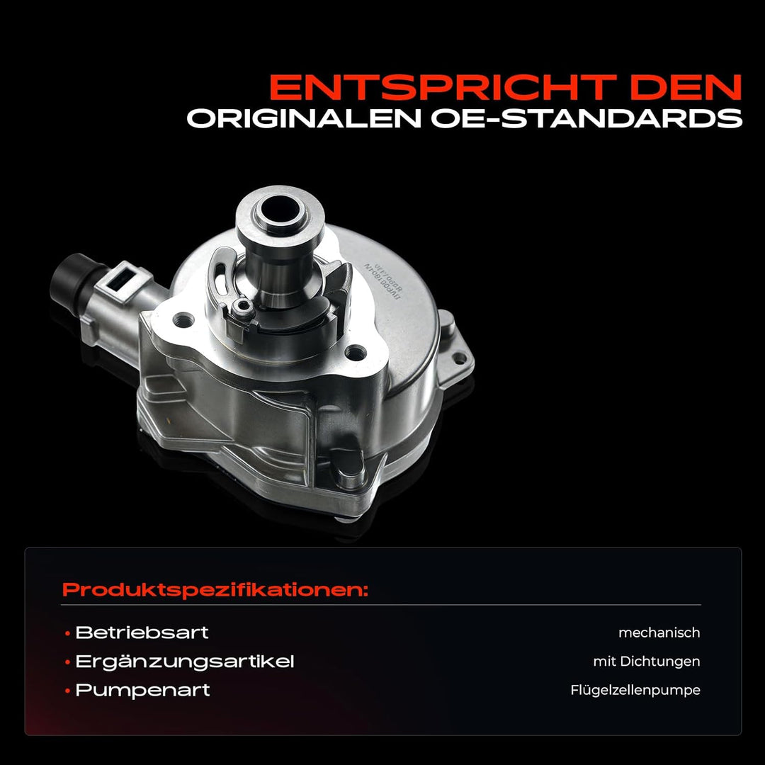 Frankberg Unterdruckpumpe Bremsanlage Vakuumpumpe für 1er E81 E87 130 3er E90 E91 E92 5er E60 E61 6e