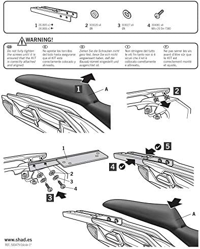 K0vr65st - kofferhalterungen, dübel, befestigungen top master kompatibel mit kawasaki versys 650 201