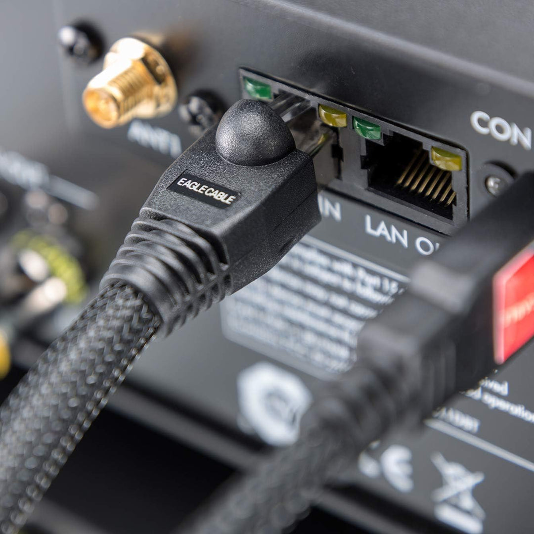 Eagle Cable by INAKUSTIK – 10065000 – Deluxe CAT6 Netzwerkkabel | LAN-Kabel für HD Audio- und HD Vid