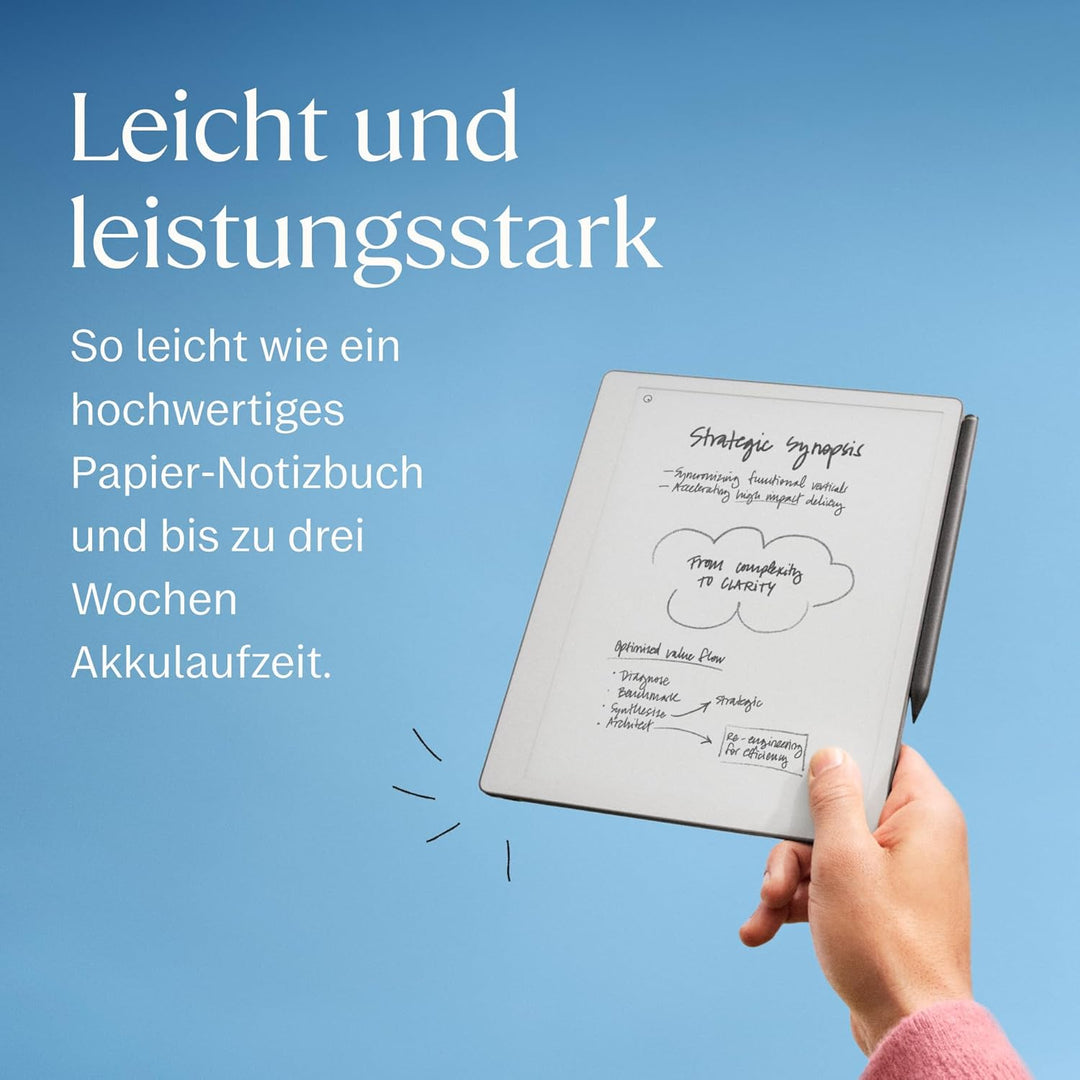 reMarkable Paper Pure – Paper Tablet mit 10,3-Zoll-Schwarz-Weiss-Display. Digitales Notizbuch zum De