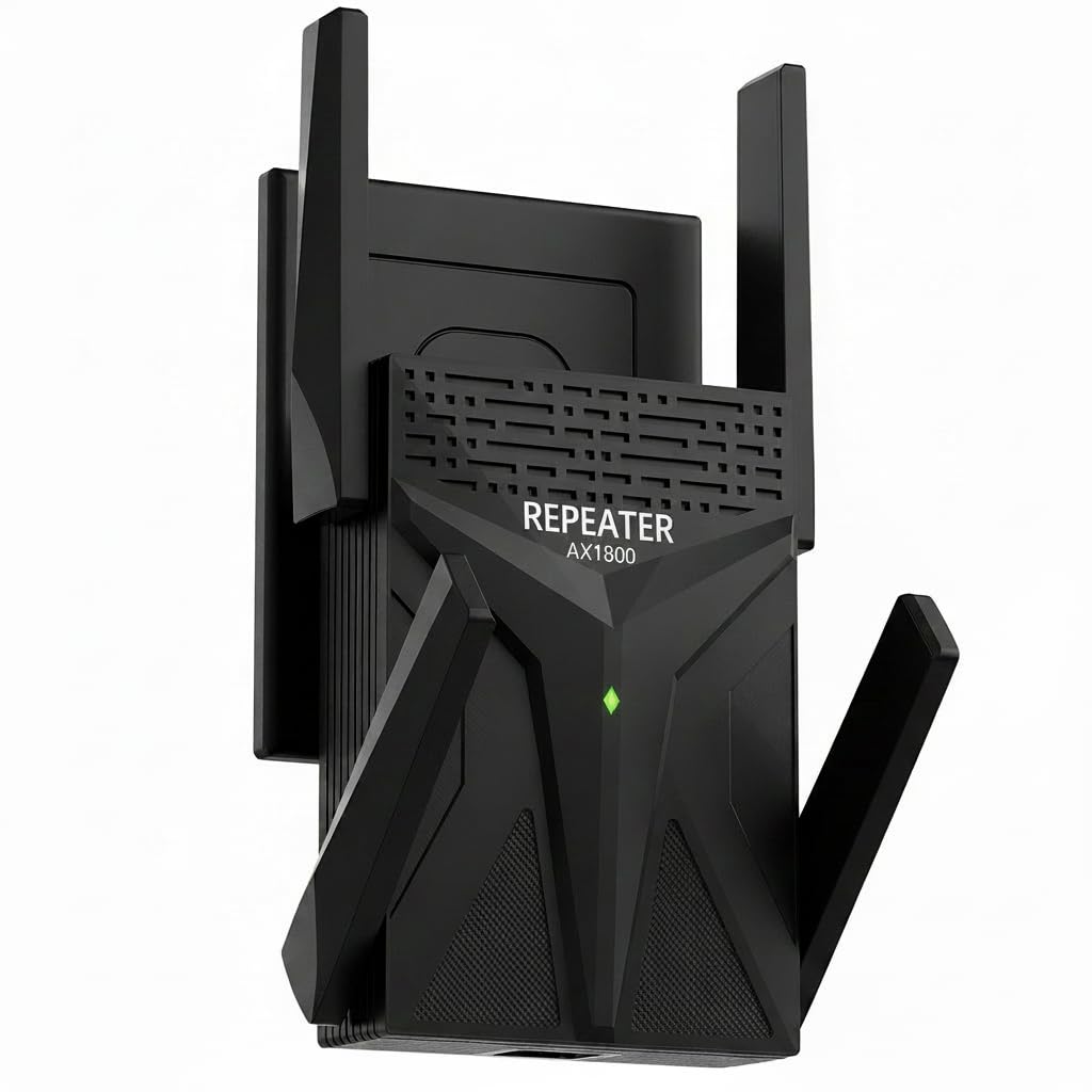AX1800 WLAN Repeater WiFi 6, WLAN Verstärker Dual Band bis 1800 Mbit/s, Internet Signalverstärker mi