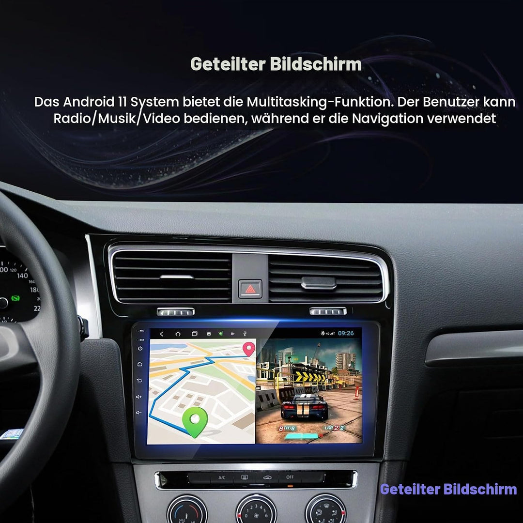 EZoneTronics Android 10 Autoradio Stereo für VW Golf 7 Golf VII 2012-2020 10,1 Zoll Touchscreen High