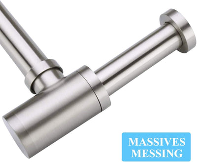 Design Siphon für Waschbecken & Waschtisch, Keymark Messing Syphon Sifon Universal Designsiphon, Bad