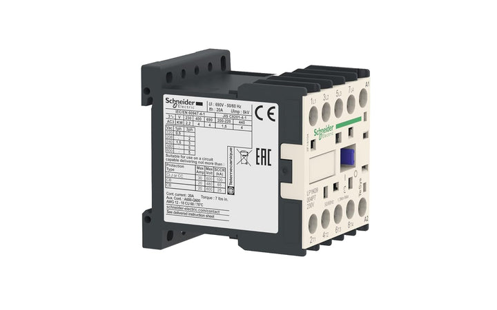 Schneider Electric - Leistungsschütz LC1K 4p, Spule 230 V AC, LC1K09004P7 20 A 8 kV Spule 230 V AC,